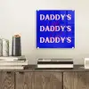 Blauw - Daddy's - Blokletters plexiglas 5mm klein -sfeer1