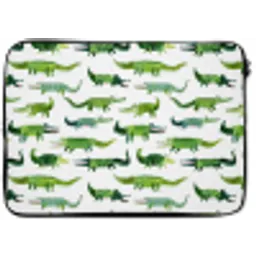 krokodillen - Speels - Groen laptophoes neopreen klein 279 -zkaufland3dotto