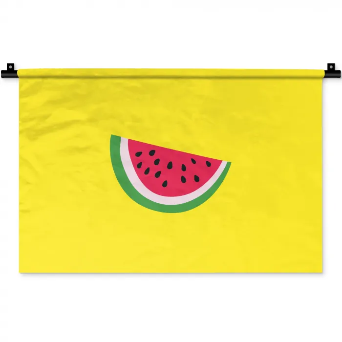 Fruit - Watermeloen - Geel Wandkleed katoen klein -zz3d