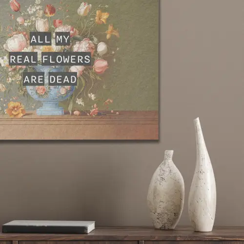 Bloem - Quote - Vintage - Art PET vilt klein -sfeer6_closeup