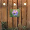 Bloem - Close up - Paars tuinposter los doek klein -sfeer1
