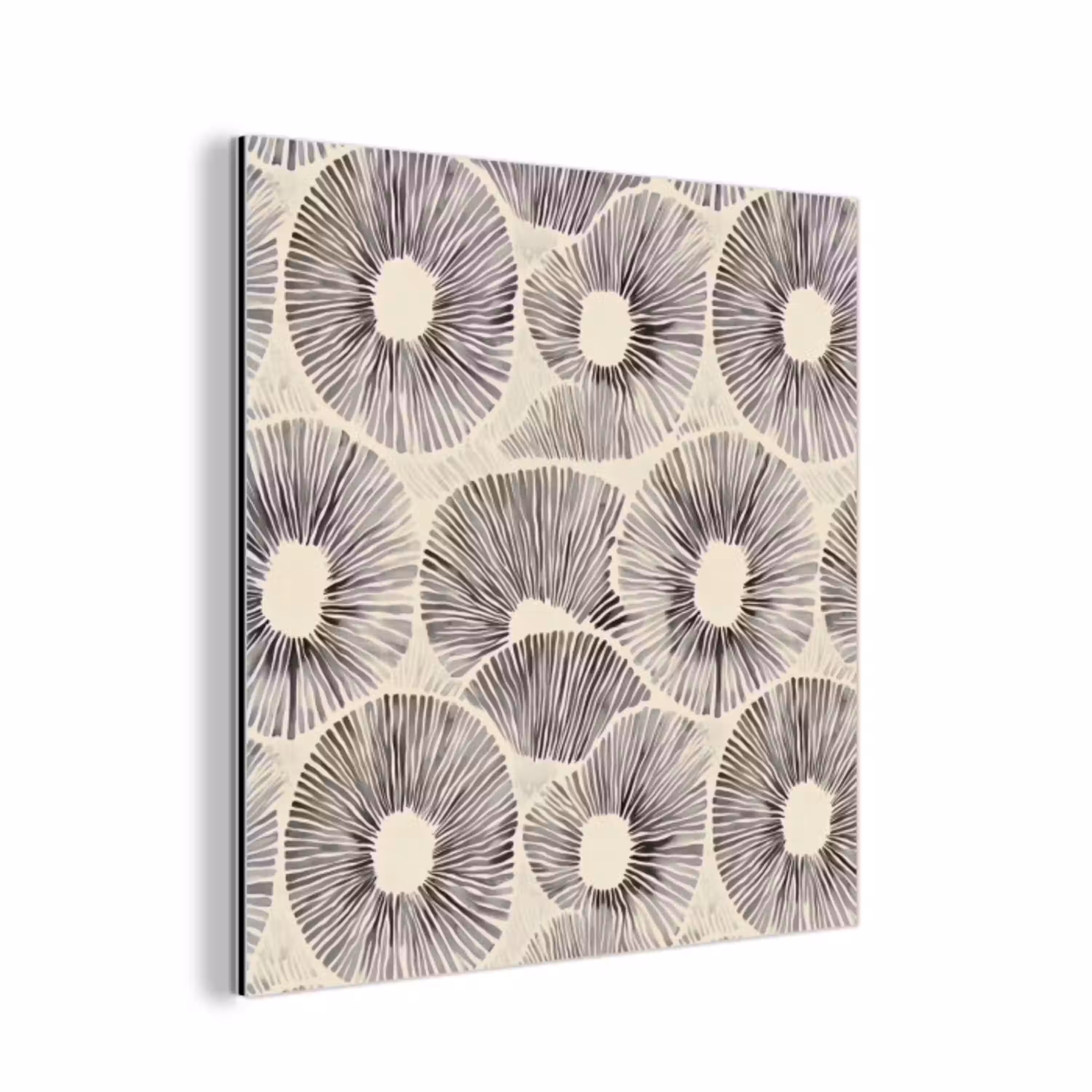 Cirkels - Patroon - Zwart aluminium wit klein 46 -3d