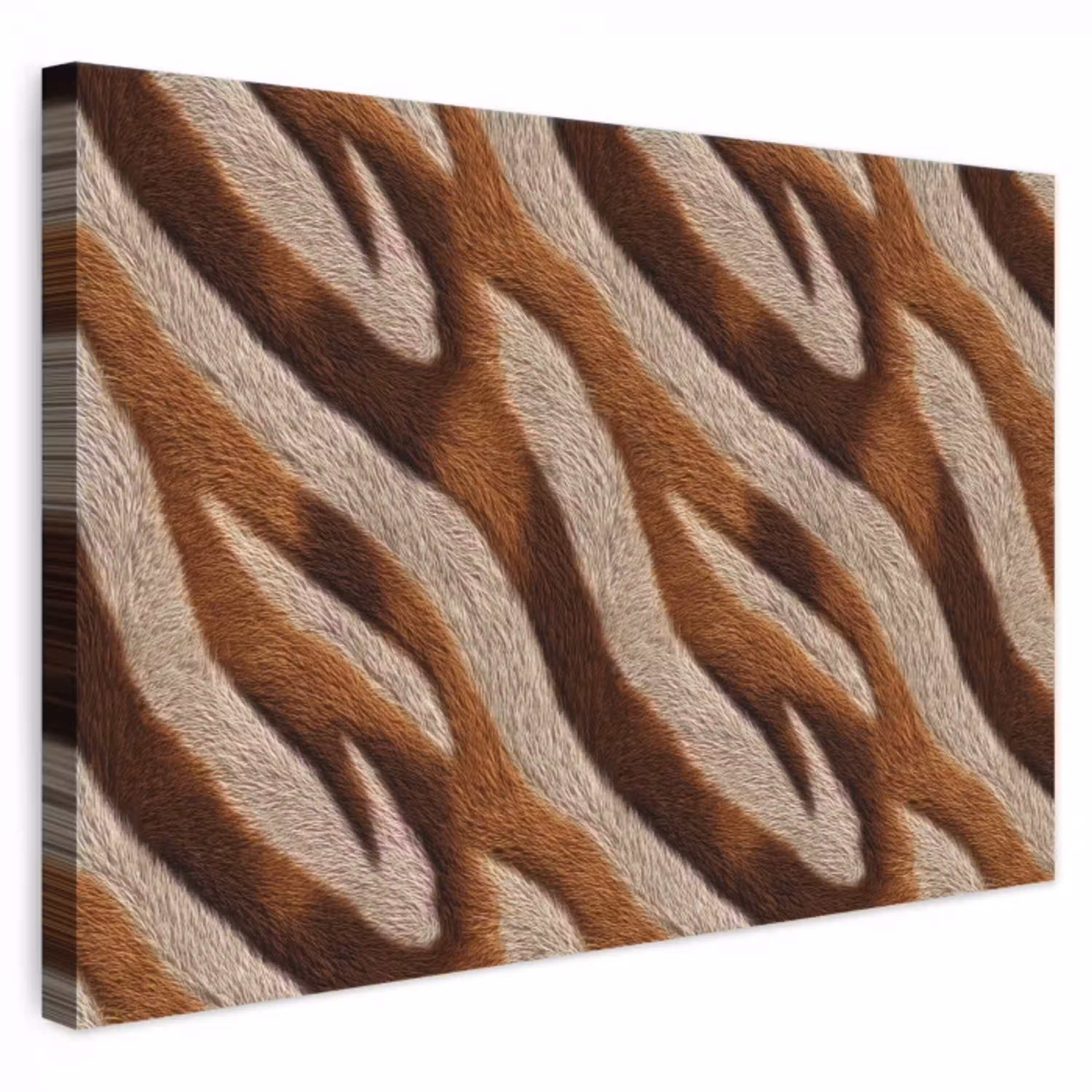 Zebra - Bruin - Patroon canvas 2cm klein 34 -3d