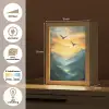 Vogels - Zon - Bomen - Groen Light Box met kabel (Tafellamp) klein -USP_websiteoverzichtNL
