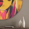 Zonnebril - Roze - Vrouw - Rietje Akoestische PET Vilt - Rond klein -sfeer5_closeup