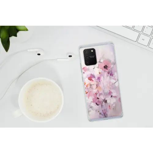 Bloemen - Lila - Watercolor - Kunst Telefoonhoesje Samsung Galaxy S10 Lite klein -oordopS10Lite