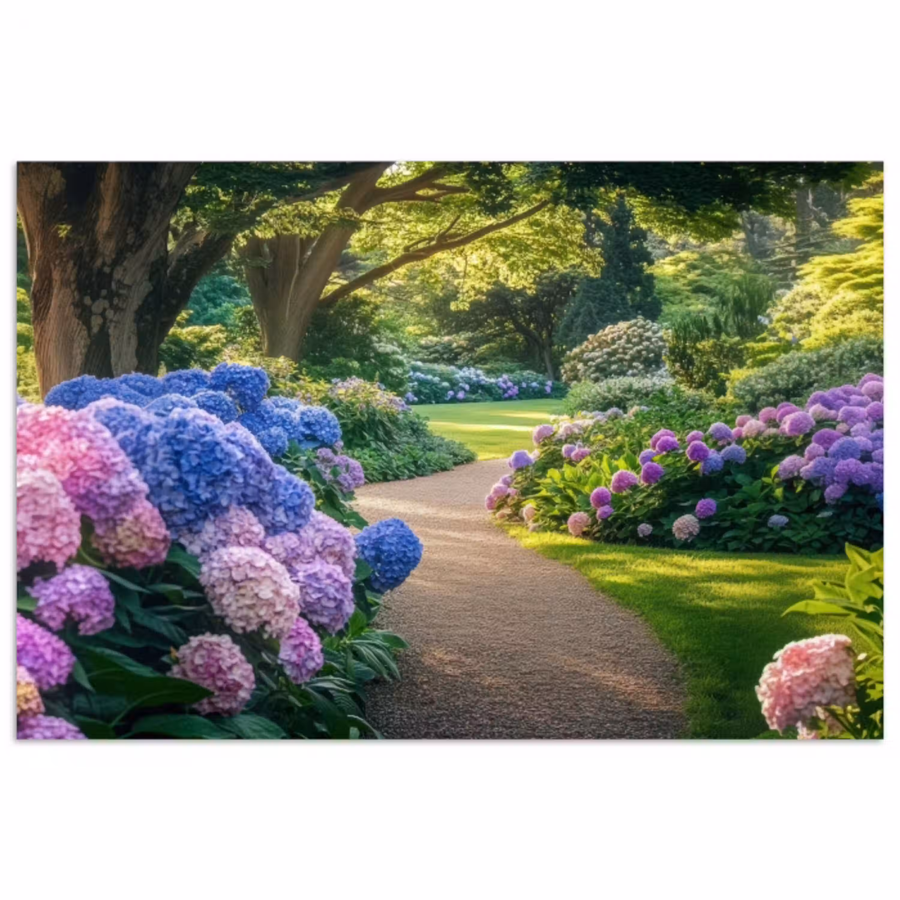 Hortensia- Park - Pad poster papier klein -3d