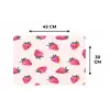 Aardbeien - Rood - Roze - Patroon Placemat vinyl groot 368 -specs