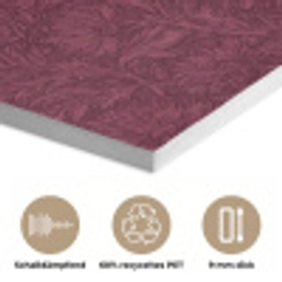 Bladeren - Patroon - Paars PET vilt klein 837 -closeup_DE