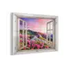 Bergen - Landschap - Doorkijk - Bloemen - Avond - Roze plexiglas 5mm klein -z3d