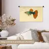 Vis - illustratie - Stippen - Oranje Wandkleed katoen klein -sfeer1