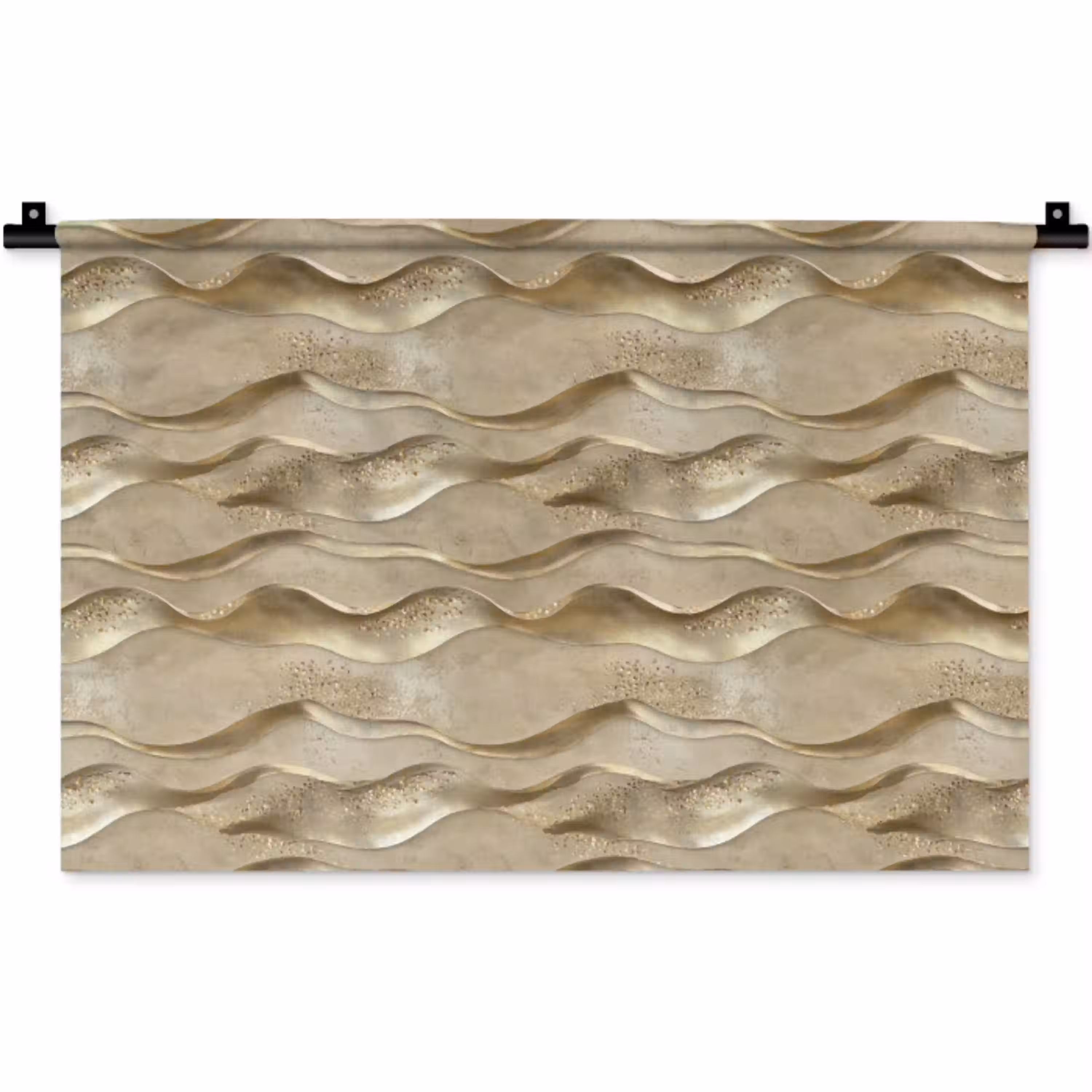 Golven - Patroon - Goud Wandkleed katoen klein 269 -zz3d