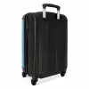 Vrolijke olifant kijkt door gescheurde achtergrond NBS - Handbagage koffer - Kinderen Unisex middel -achterkant