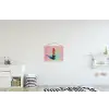 Lippenstift - Rood - Penseelstreken textielposter latten blank klein -kinderkamer
