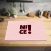 Nice - Uitroepteken - Roze Inductie beschermer vinyl 3mm klein -sfeer5
