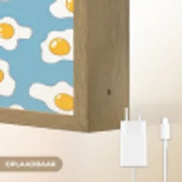 Eieren - Dooiers - Blauw Light Box met batterij (Wandlamp) middel 907 -USP_websiteoplaadbaarNL