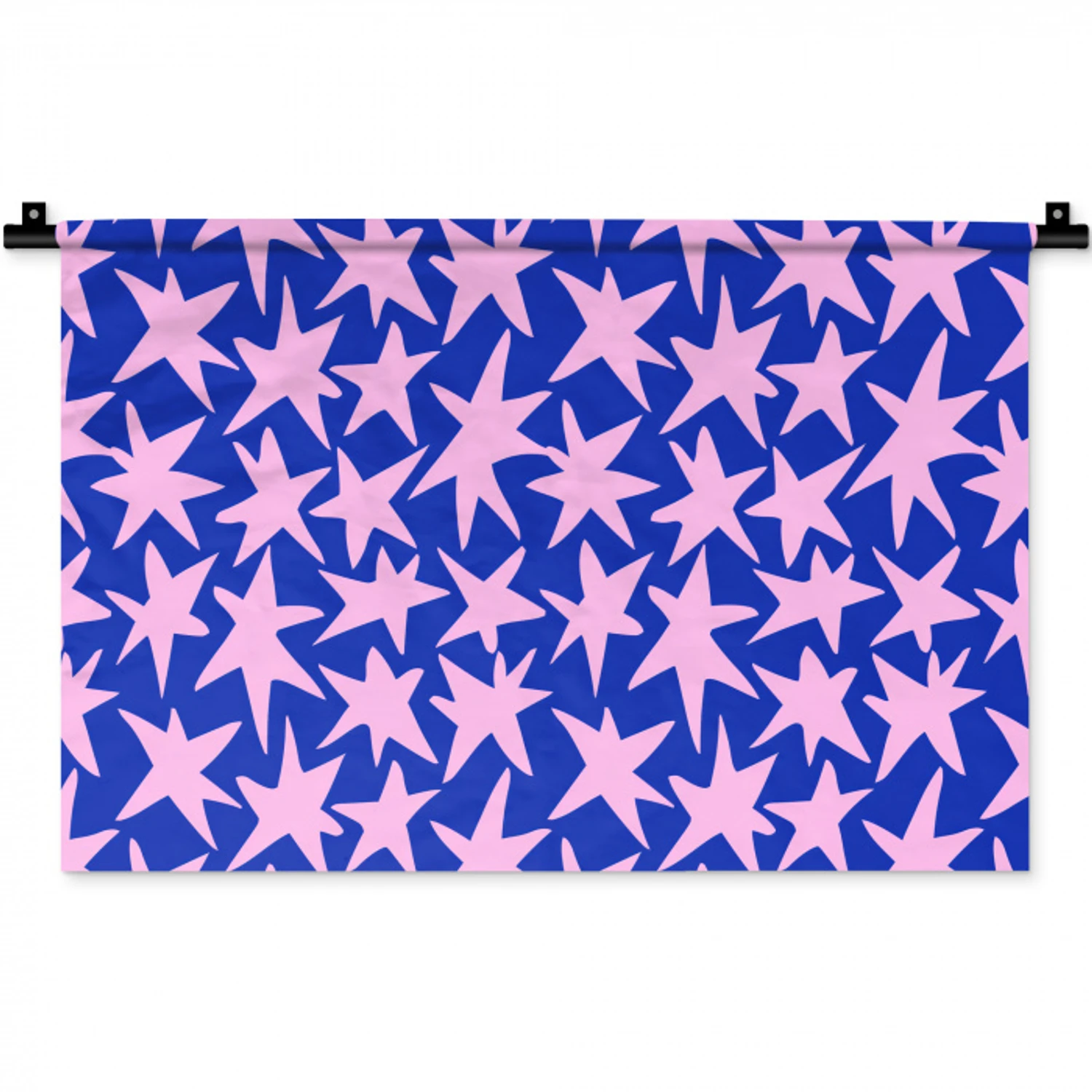 Modern - Sterren - Blauw Wandkleed katoen klein 269 -zz3d