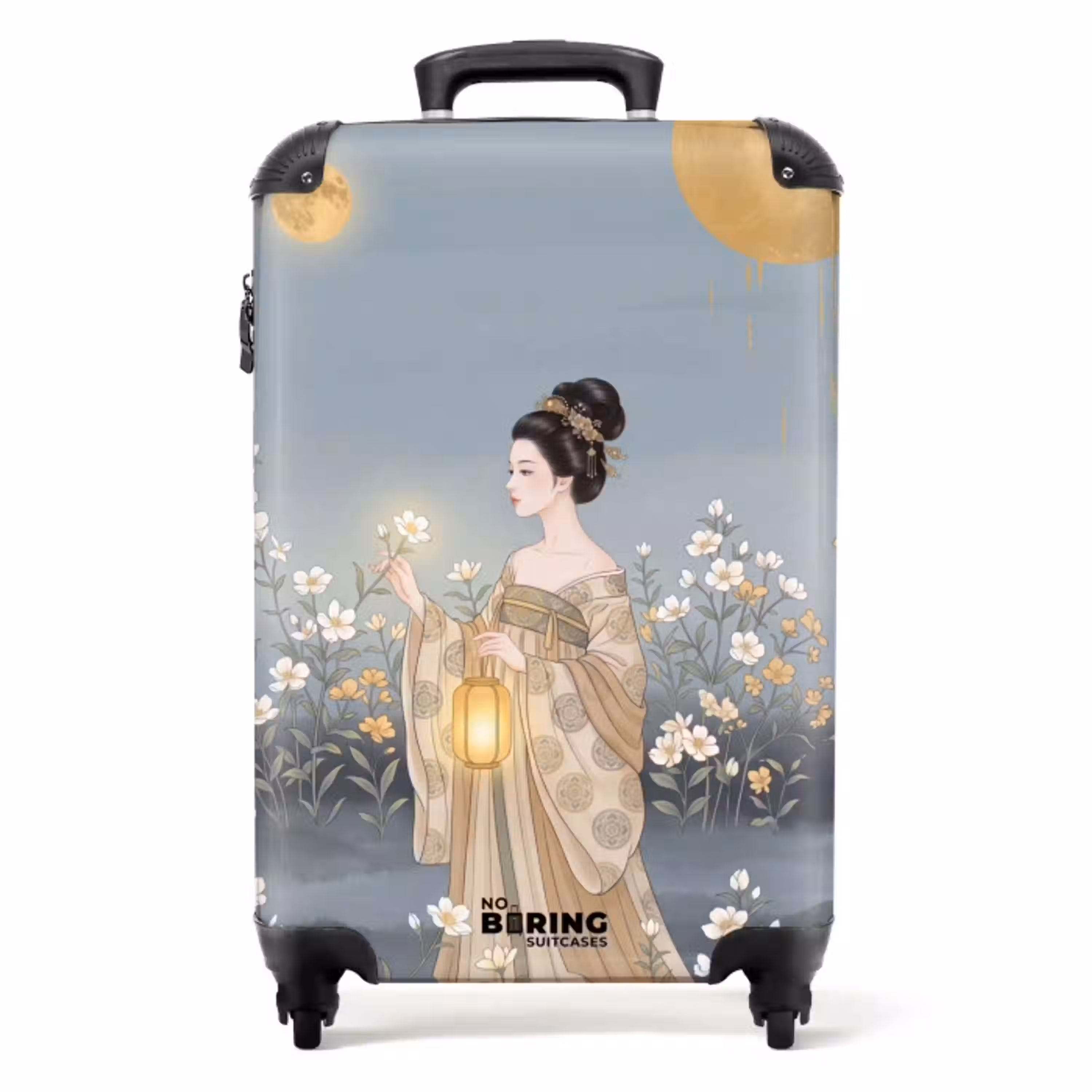 Aziatisch - Vrouw - Kimono NBS - Handbagage koffer - Volwassenen Unisex middel -productfoto_recht