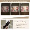 Flamingo - Schildpad - Roze Light Box met batterij (Wandlamp kind) middel -USP_dimbaarNL