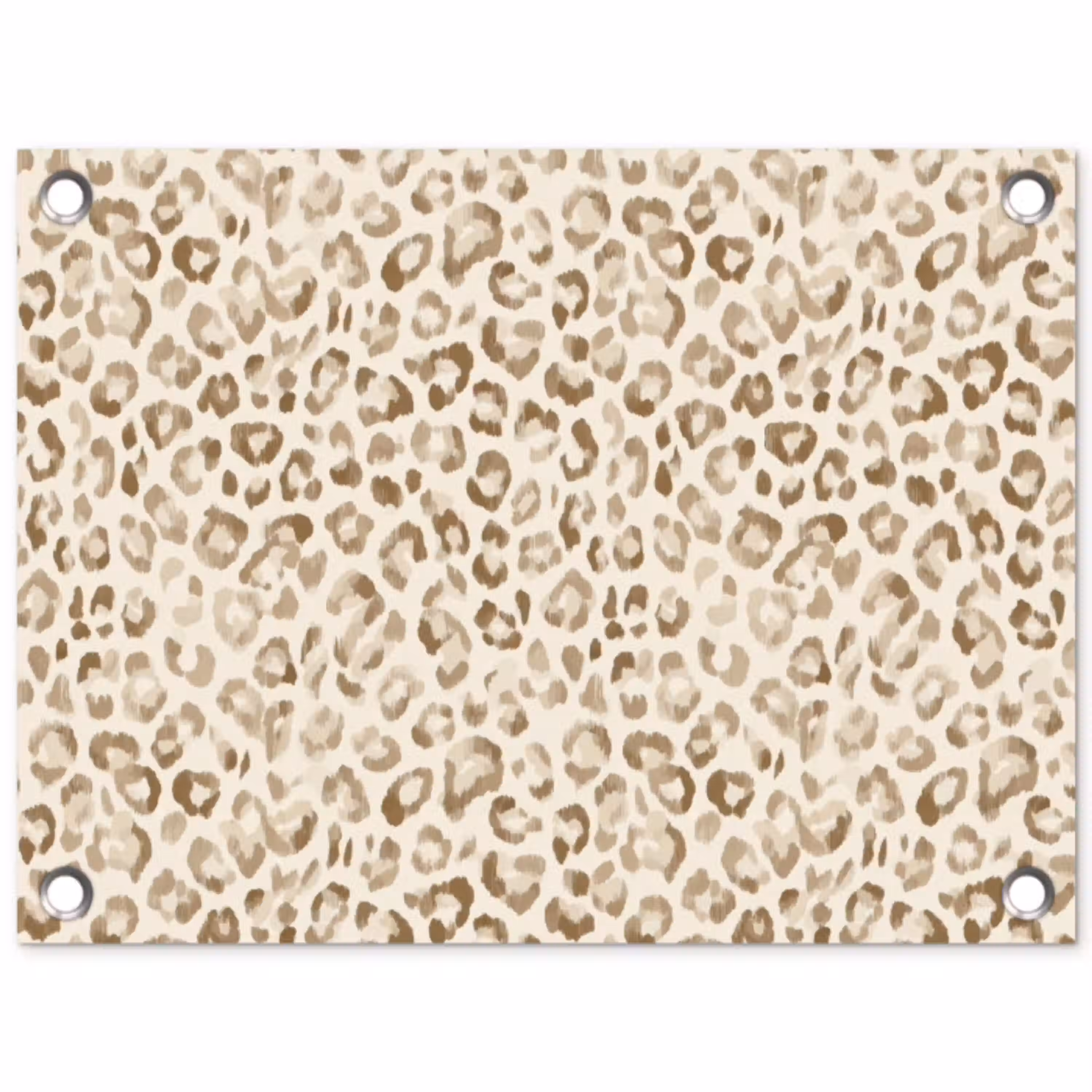 Luipaard - Klassiek - Beige tuinposter los doek klein 239 -3d