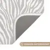 Zebra - Motief - Grijs Badmat klein 997 -USP_AntislipFR