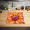 Dahlia - Bloem - Oranje Inductie beschermer vinyl 3mm middel -sfeer5
