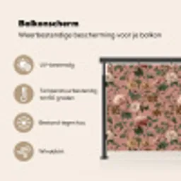 Bloemen - Klassiek - Roze Balkonbeschermer Duitsland klein 596 -specs_NL