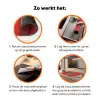 Minimalistisch - Kerstbomen - Rood - Sneeuw Inductie beschermer vinyl 3mm klein -zzzzzzz-td-werking