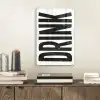 Drink - Zwart - Wit - Decoratie plexiglas 5mm klein -sfeer1