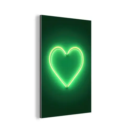 Neon - Groen - Licht aluminium wit klein -3d