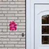 Roze rozen - Sierlijk Naambord Huisje klein -sfeer1