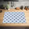 Patroon - Tegel - Blauw Inductie beschermer vinyl 3mm klein 276 -sfeer5