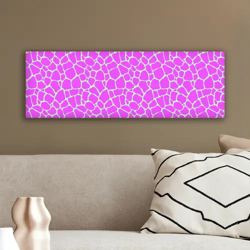 Mintgroen - Roze - Vlekken - Patroon canvas 2cm klein 828 -sfeer3
