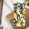 Citroenen - Vruchten - Bladeren - Geel  - Groen - Beige Telefoonhoesje iPhone 17 Pro Max klein -sfeer1