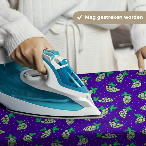 Paars - Groen - Druiven - Blaadjes Wandkleed katoen klein 269 -sfeer9