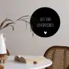 Quotes - Spreuken - Lentekriebels Wandcirkel behangsticker klein -sfeer3