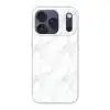 Minimalistisch - Wit - Grijze aders Telefoonhoesje iPhone 17 Pro klein 878 -3d
