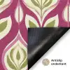 Retro - Floraal - Paars Deurmat klein 898 -antislip_NL