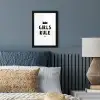 Quotes - Kinderen - Meisjes - Girls Rule - Spreuken fotolijst zwart zonder passe partout klein -sfeer3