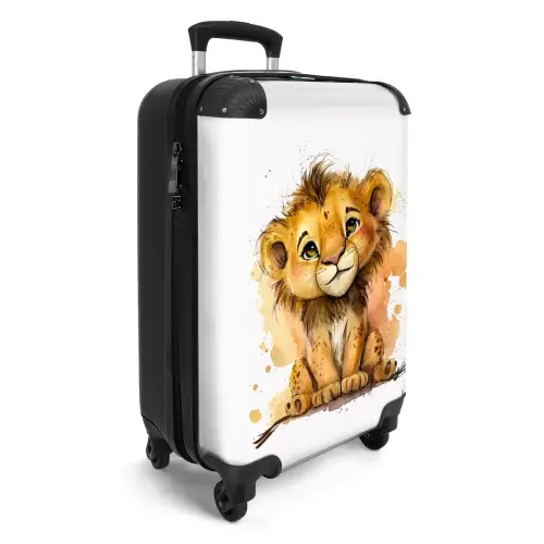 Lio leeuwtje Koffer - NBS - Handbagage middel -productfoto_3d