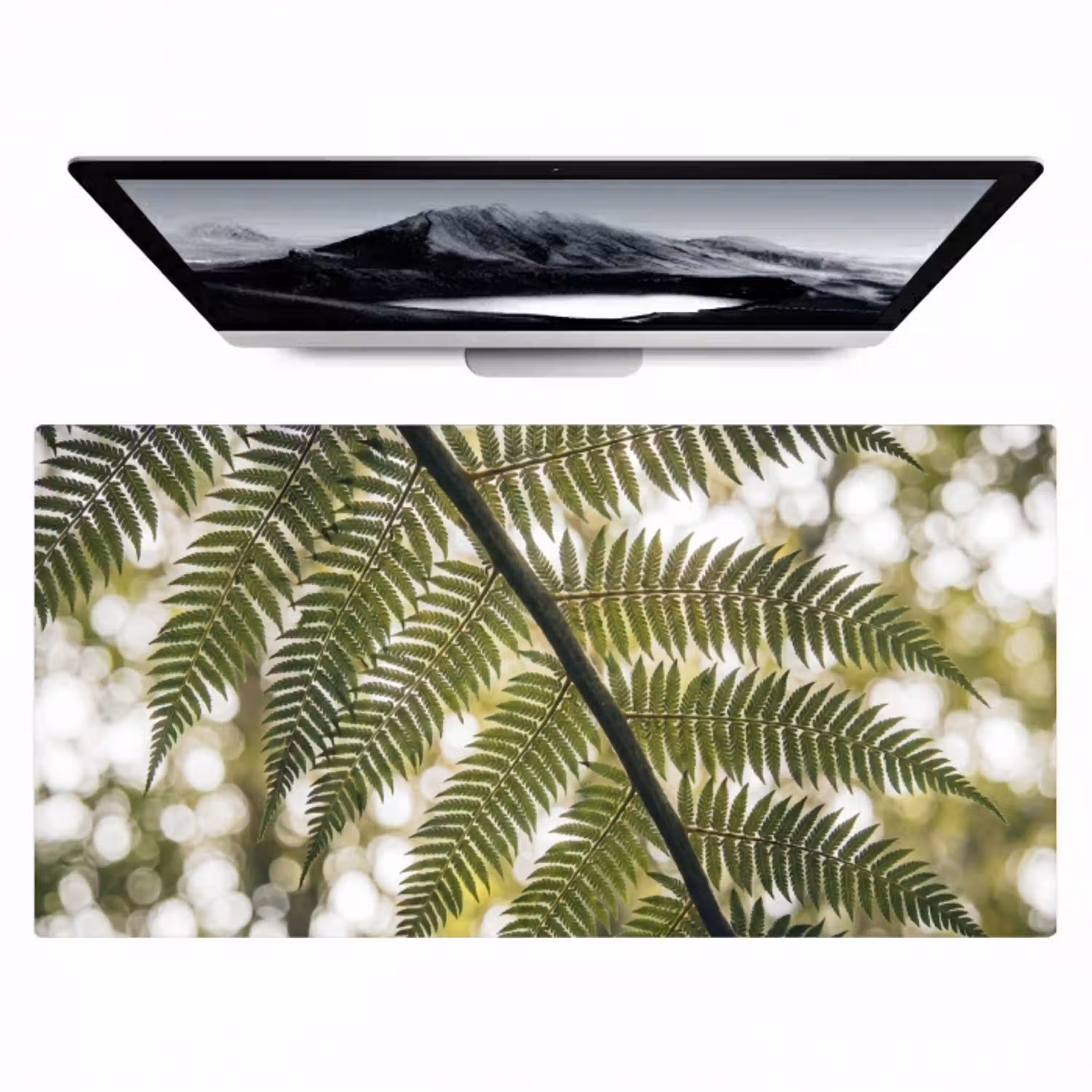 Plant - Blad - Natuur - Groen - Detail Muismat XXL klein -zzz3d