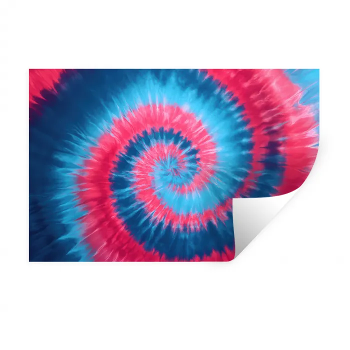 Spiraal - Roze - Draaiend Muursticker klein -3d
