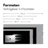 Haring - Vissen - Zwart Muismat XXL klein -sfeer5