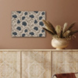 Motief - Bloemen - Zwart - Beige PET vilt klein 837 -sfeer4