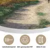 Mensen - Wandelen - Zandpad - Velden Akoestische PET Vilt - Rond klein -closeup_NL