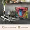 Bloemen - Deur - Roze keuken achterwand spatscherm klein -usp_NL