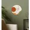 Zon - Abstract - Takken - Oranje Wandcirkel plexiglas klein -sfeer3