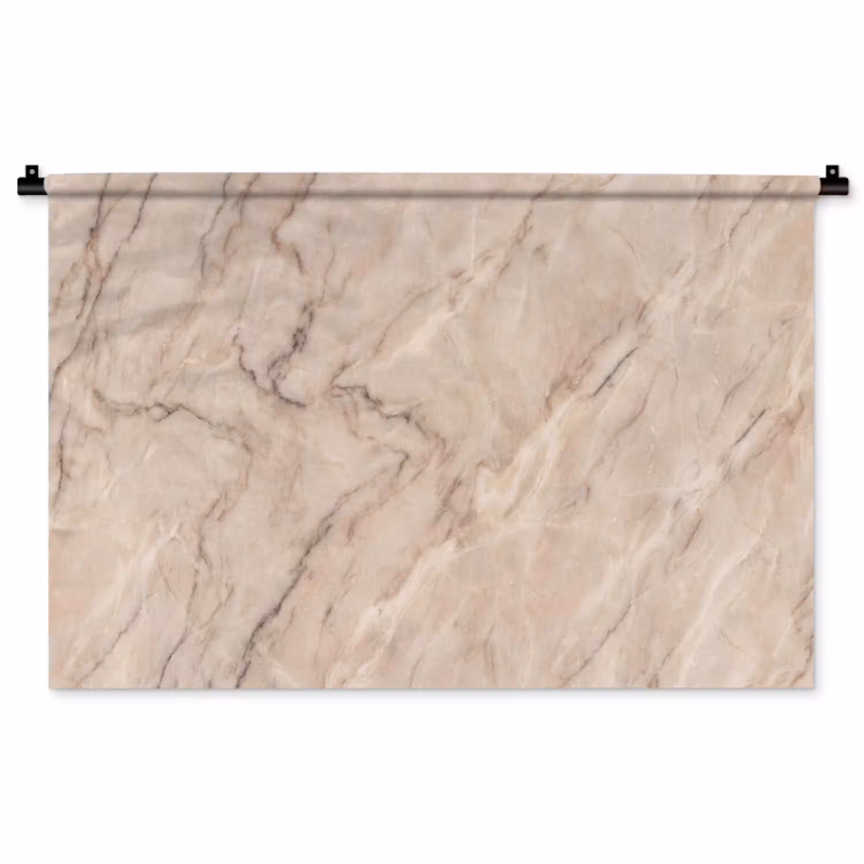 Marmer - Patroon - Abstract - Modern - Beige Wandkleed katoen middel -zz3d