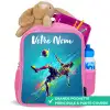 Neon - Voetbal - Schop - Kleurrijk Kinderrugzak - Roze middel -inhoud_FR