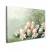 Paaseieren - Pasteltinten - Bloemen canvas 2cm klein -z3d